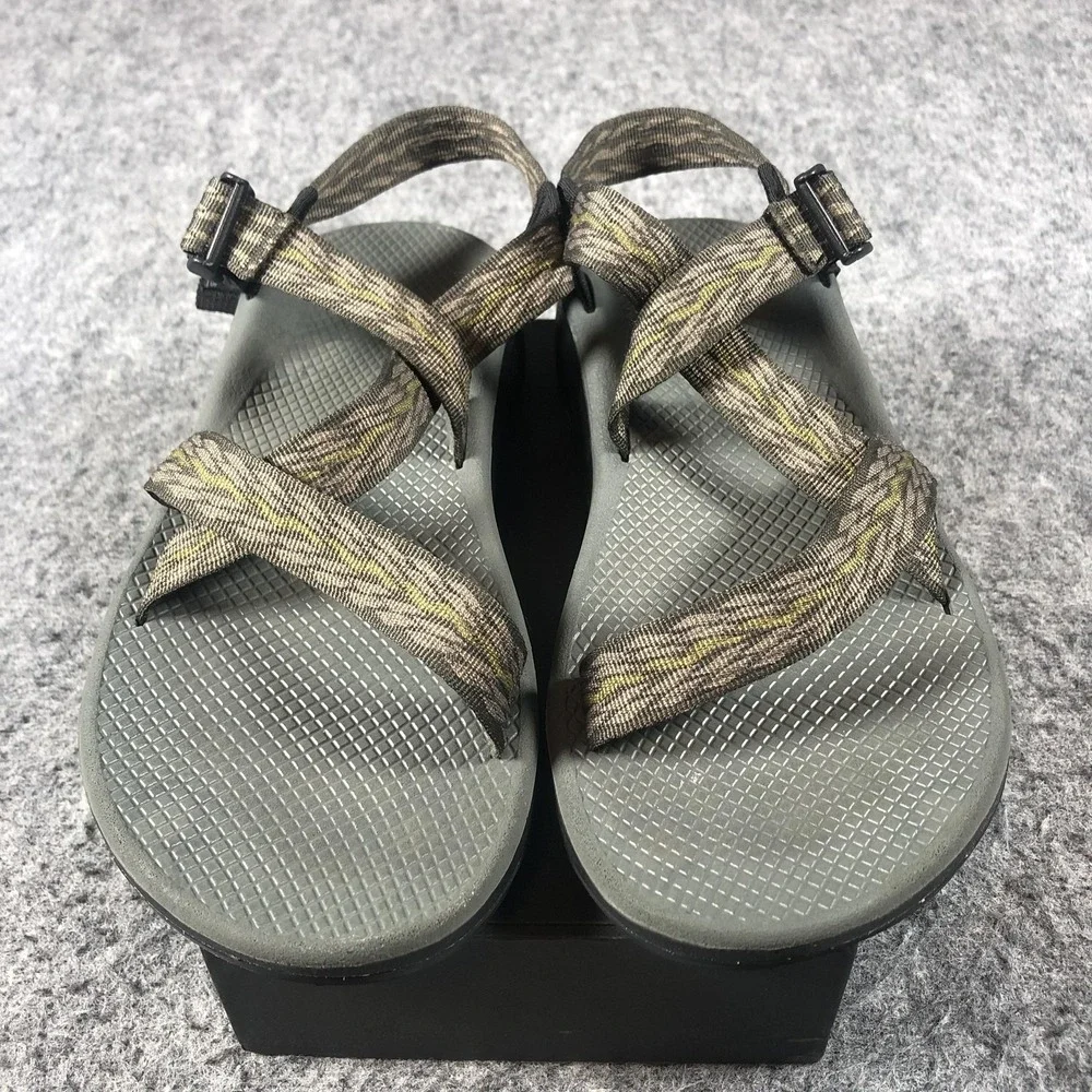 Chaco Flip Sandals Mens 12‎ Taupe Adjustable Thong Hiking Outdoor Comfort